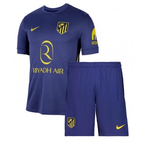 Atletico Madrid Johnny Cardoso #5 Udebanetrøje Børn 2025-26 Kortærmet (+ Korte bukser)